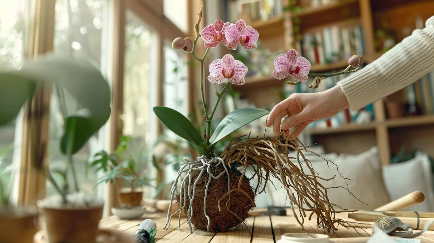 胡蝶蘭のリポット方法：根を傷めずに植え替えるコツ
